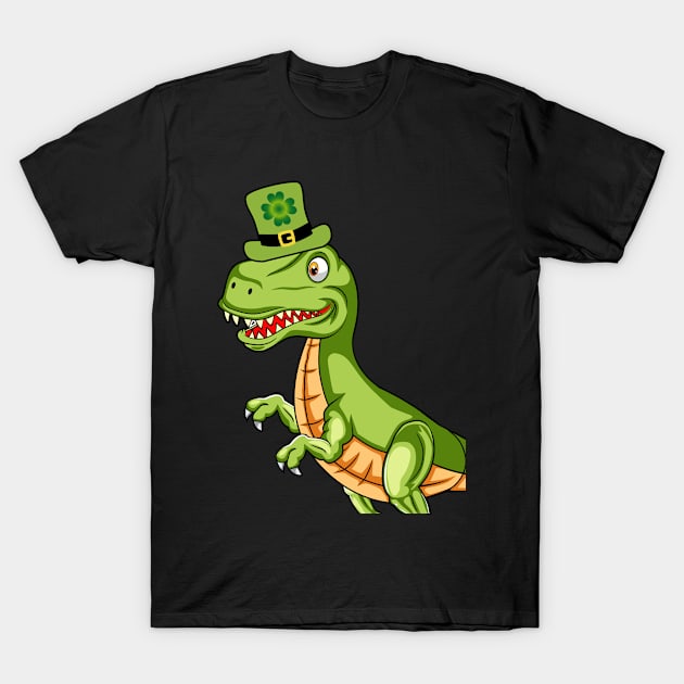 Leprechaun Tyrannosaurus Rex, St. Patty's Day T-Shirt by MzM2U